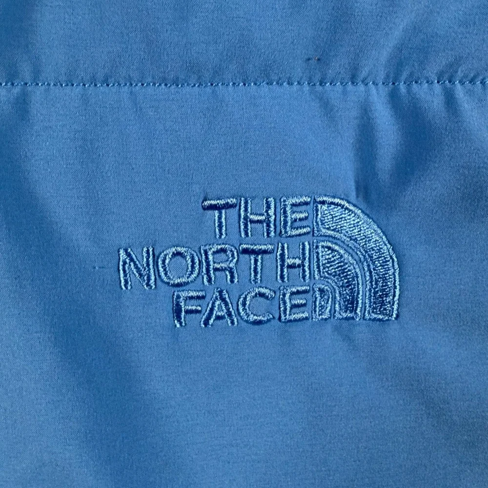 The North Face Mens M Colorblock Blue Black Gray Insulated Pullover Hoodie Hike